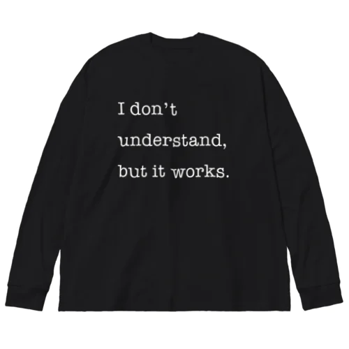 I don't understand, but it works. ビッグシルエットロングスリーブTシャツ