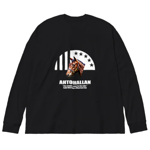 AHTOHALLAN・白 Big Long Sleeve T-Shirt