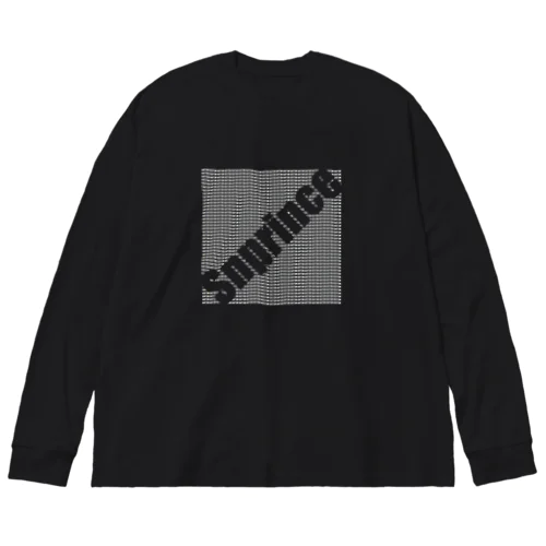 GOT'EM柄（白） Snprince logo ビッグシルエットロングスリーブTシャツ