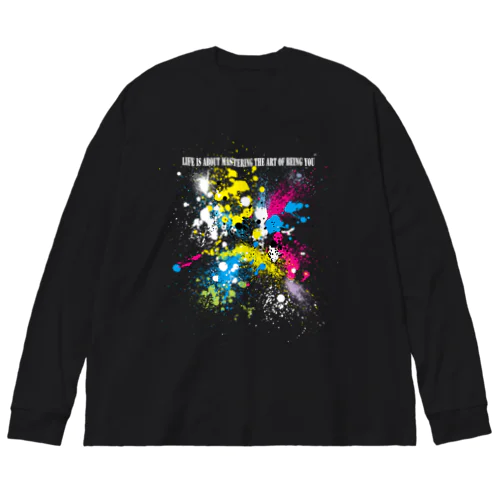 PAINT ビッグシルエットロングスリーブTシャツ