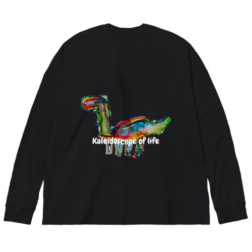 万華鏡のような恐竜 Big Long Sleeve T-Shirt