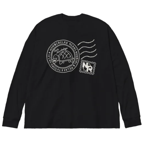 NONBIRelax 切手ぽいやつ Big Long Sleeve T-Shirt