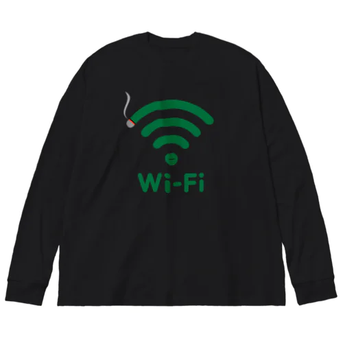 Wi-Fi 蚊取り線香 ビッグシルエットロングスリーブTシャツ