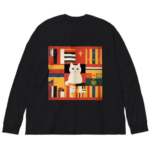 多国籍猫 Big Long Sleeve T-Shirt