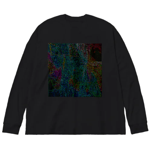 サイバーな都市の地図 Big Long Sleeve T-Shirt