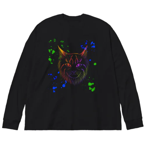 ロックな猫のボブ Big Long Sleeve T-Shirt