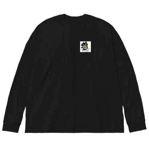 バステトβ胸ワンポイント(白背景) Big Long Sleeve T-Shirt