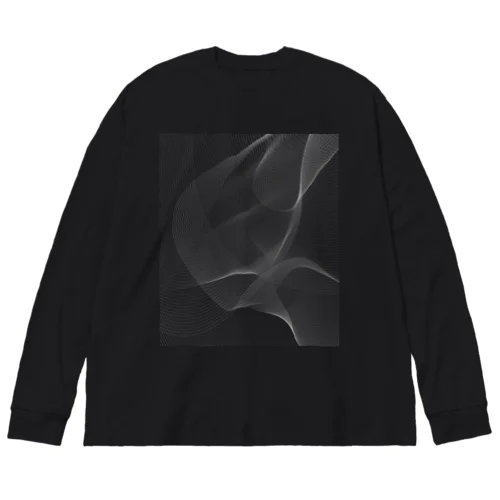 LineArt#001　WAVE001 Big Long Sleeve T-Shirt