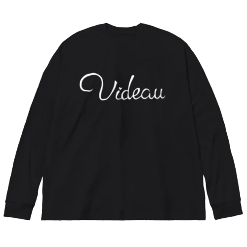 "Videau" black ビッグシルエットロングスリーブTシャツ