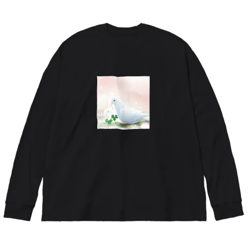 夢幻　鳩　和み Big Long Sleeve T-Shirt