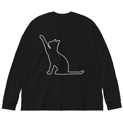 猫のシルエットシリーズ from 9CATS Big Long Sleeve T-Shirt
