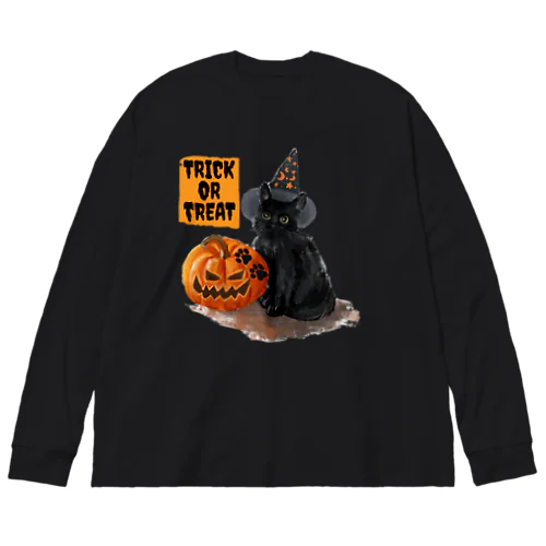 猫のシルエットシリーズ ハロウィンバージョン from 9CATS  ビッグシルエットロングスリーブTシャツ