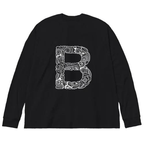 アルファベットのB Big Long Sleeve T-Shirt