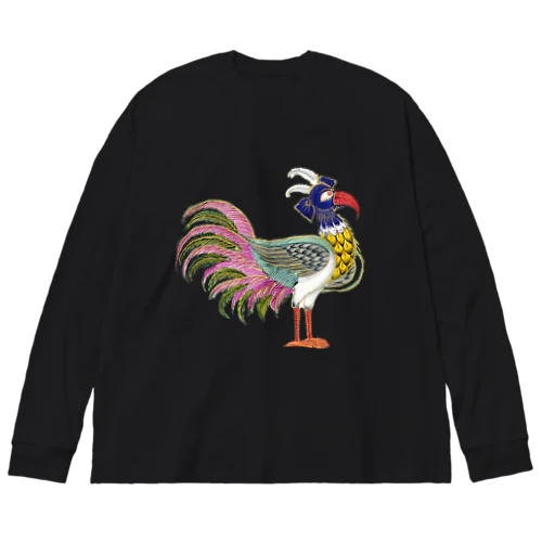 伝説上の神話の鳥 ビッグシルエットロングスリーブTシャツ