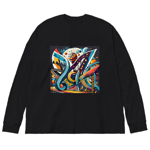 ストリートアート Big Long Sleeve T-Shirt