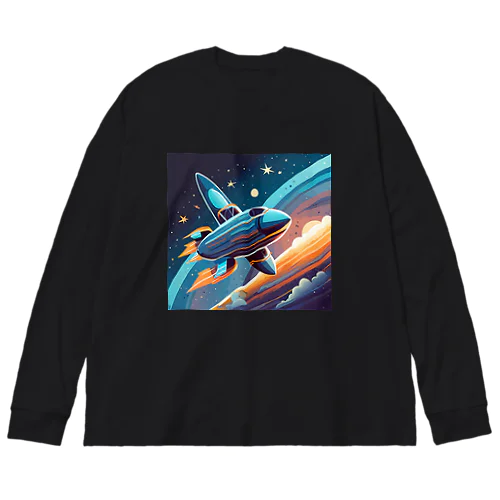 宇宙風 ビッグシルエットロングスリーブTシャツ