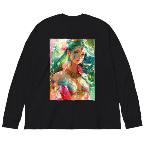 美と健康は　中心軸から始まる。 Big Long Sleeve T-Shirt