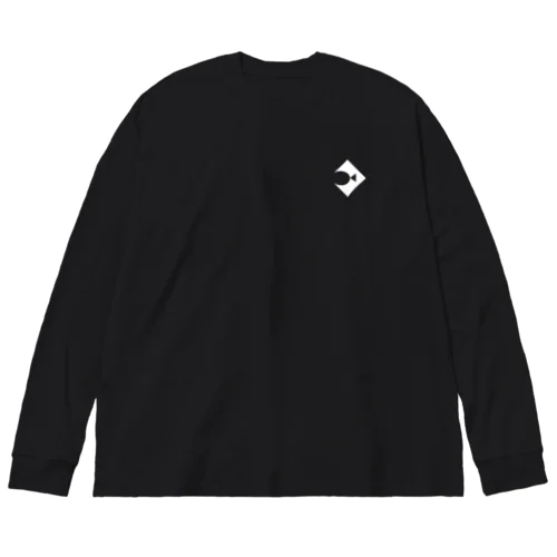 ばななふぃっしゅのロゴホワイト Big Long Sleeve T-Shirt