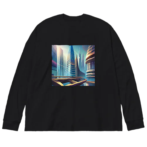 ジオメトリック都市 Big Long Sleeve T-Shirt