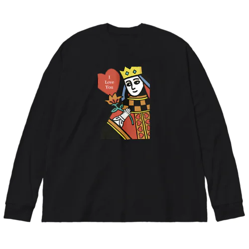 ハートの女王 Big Long Sleeve T-Shirt