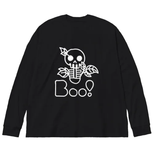 Boo!(ガイコツ) Big Long Sleeve T-Shirt