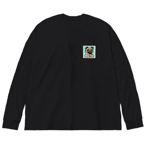 情けない顔のパグチワワ「Urban paws」 Big Long Sleeve T-Shirt