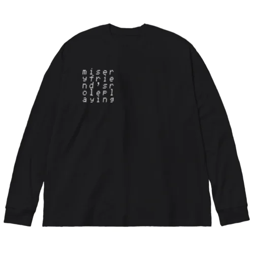 misery friends roleplaying black ビッグシルエットロングスリーブTシャツ