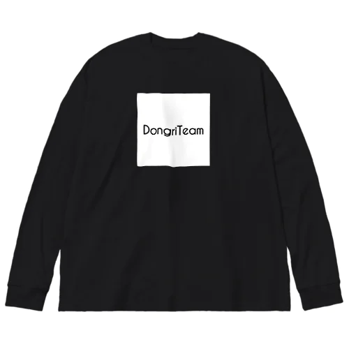 DongriTeamスクエアロゴロングスリーブTシャツ ビッグシルエットロングスリーブTシャツ