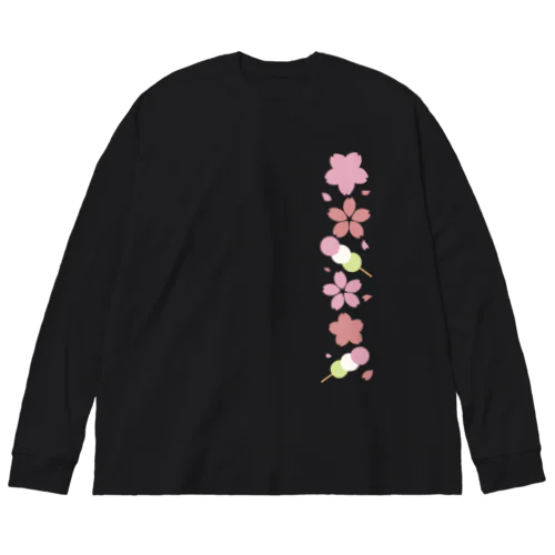 お花見 ビッグシルエットロングスリーブTシャツ