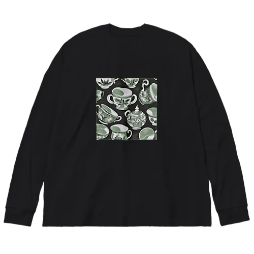 花の詩カップ(The Flower Poetry Cup) Big Long Sleeve T-Shirt