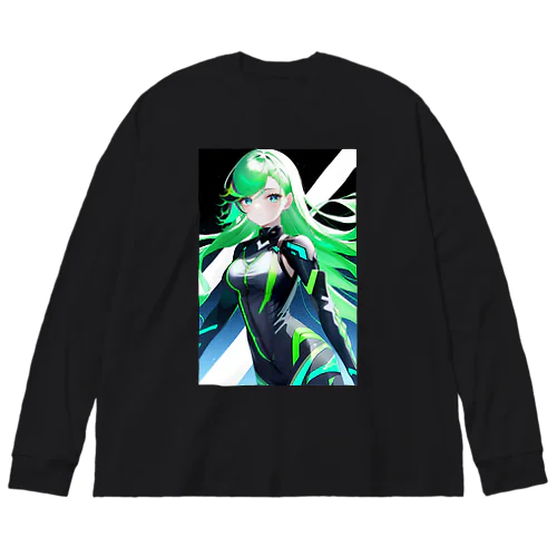 ㎇ちゃん　サイバー　A Big Long Sleeve T-Shirt