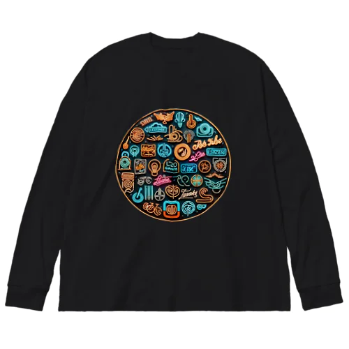 ネオンシリーズ「丸看板」 Big Long Sleeve T-Shirt