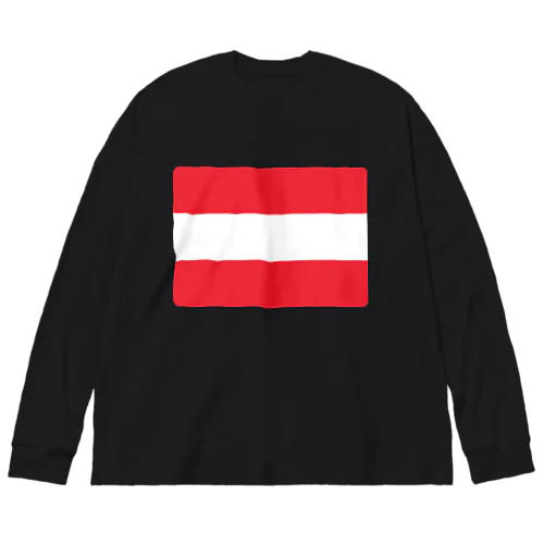 オーストリアの国旗 Big Long Sleeve T-Shirt