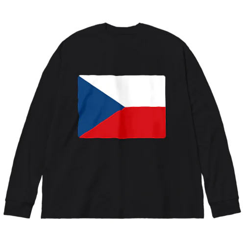 チェコの国旗 Big Long Sleeve T-Shirt