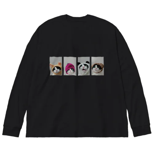 はちわれ猫の証明写真 Big Long Sleeve T-Shirt