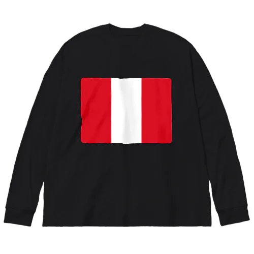 ペルーの国旗 Big Long Sleeve T-Shirt