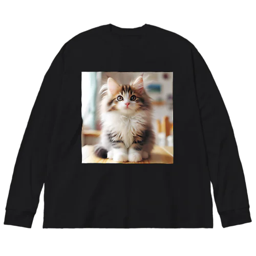 ゴージャスCAT ビッグシルエットロングスリーブTシャツ