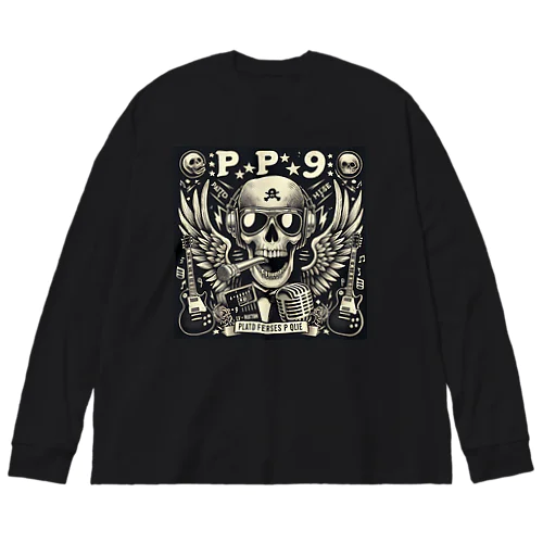 バンド風Tシャツ　髑髏 Big Long Sleeve T-Shirt