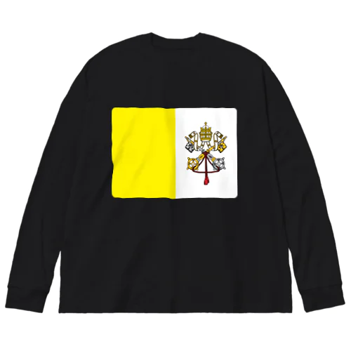 バチカンの国旗 Big Long Sleeve T-Shirt