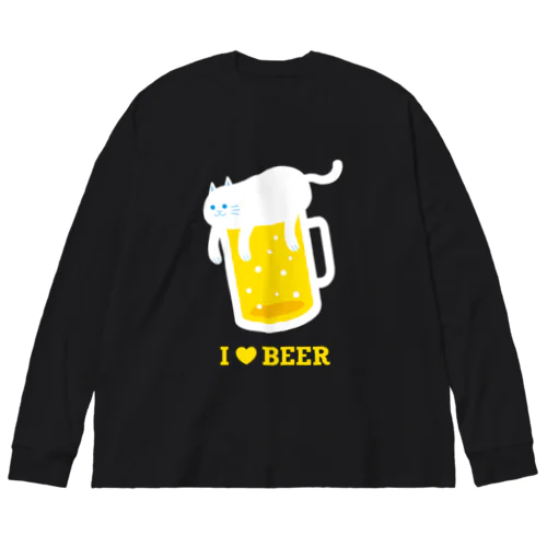 ねこ泡ビール Big Long Sleeve T-Shirt