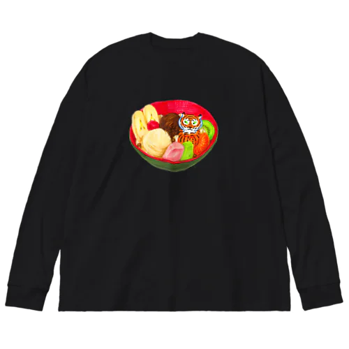 クリームあんみつとトラちゃん Big Long Sleeve T-Shirt