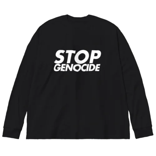 STOP GENOCIDE ビッグシルエットロングスリーブTシャツ