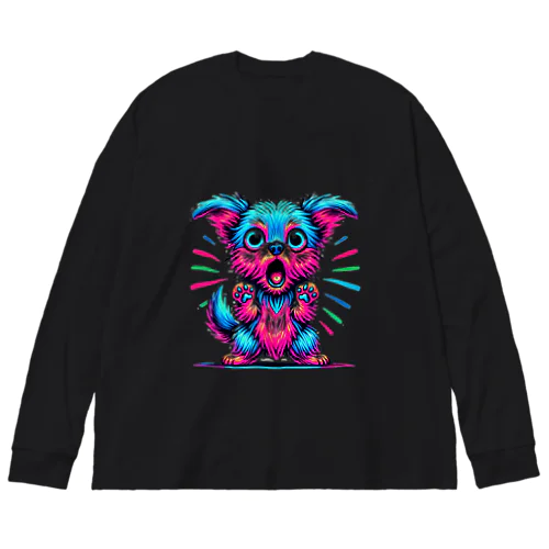 びっくり！モフわん Big Long Sleeve T-Shirt