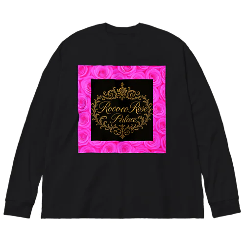 ショッキングピンク💖ロココローズパレス🌹✨️ Big Long Sleeve T-Shirt