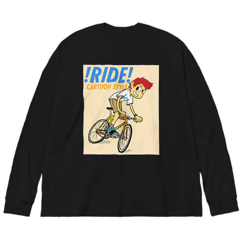 !RIDE! (CARTOON STYLE) ビッグシルエットロングスリーブTシャツ