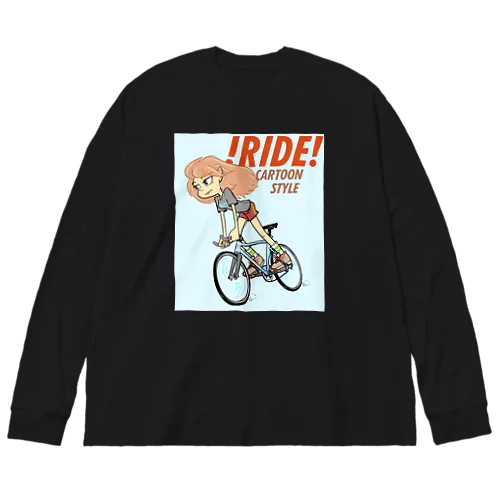 !RIDE! (CARTOON STYLE) ビッグシルエットロングスリーブTシャツ