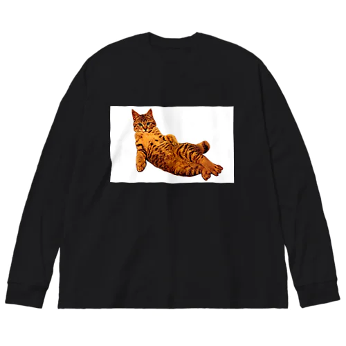 Elegant Cat ③ Big Long Sleeve T-Shirt