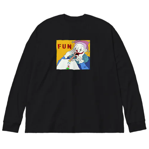 Clown have FUN ★色展開あり Big Long Sleeve T-Shirt