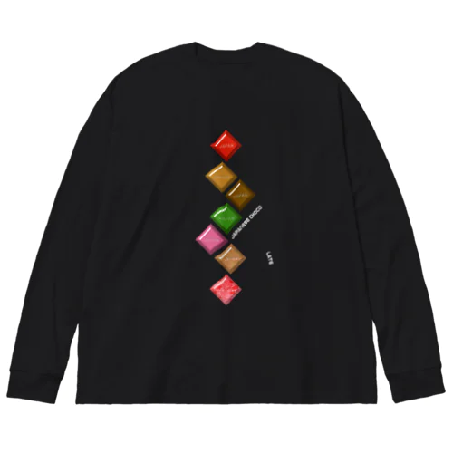 JAPANESE CHOCOLATE-Zigzag Big Long Sleeve T-Shirt