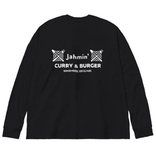 Jahmin' Curry & Burger ビッグシルエットロングスリーブTシャツ